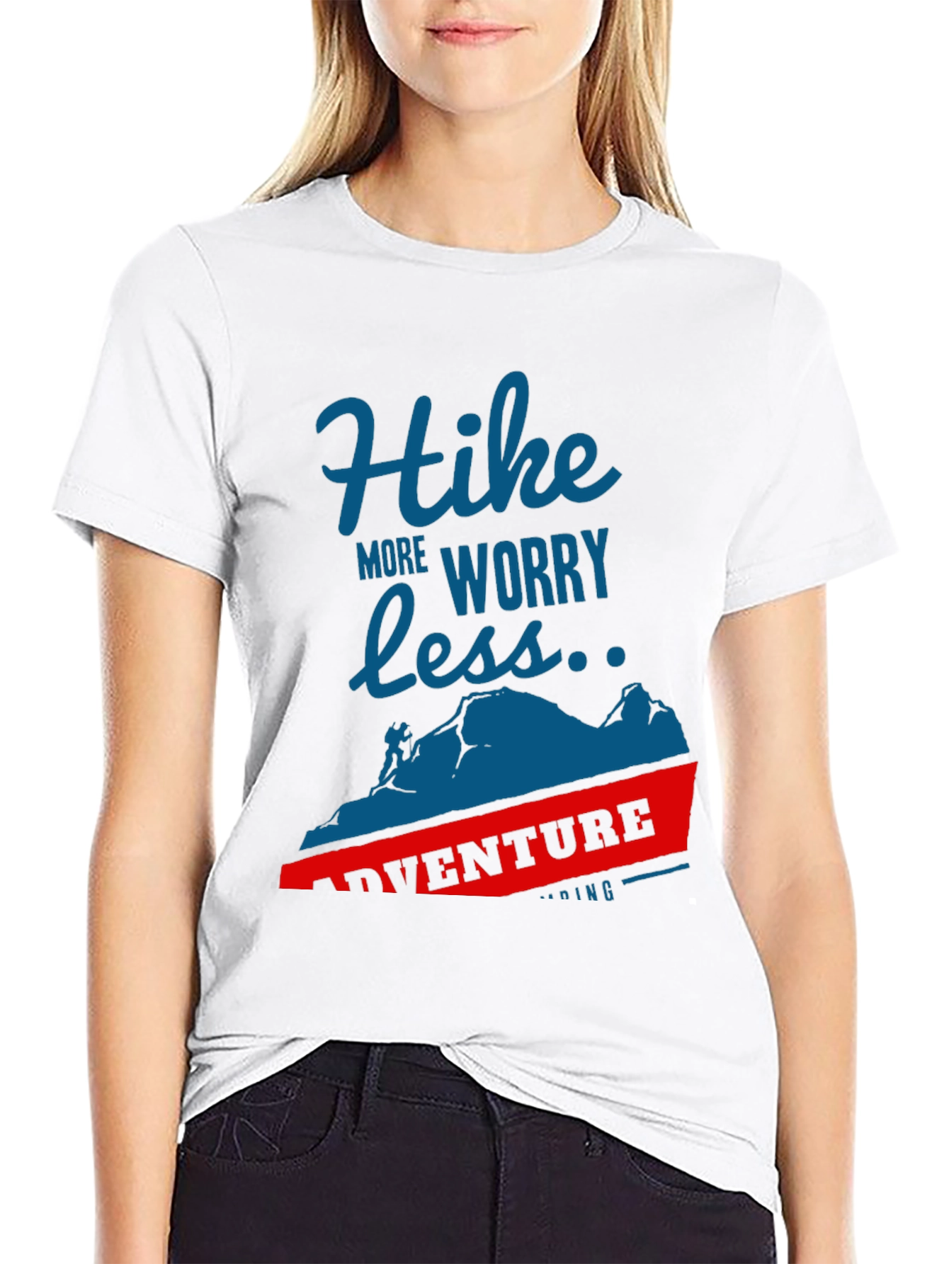 Hike More Worry Less Adventure T-Shirt