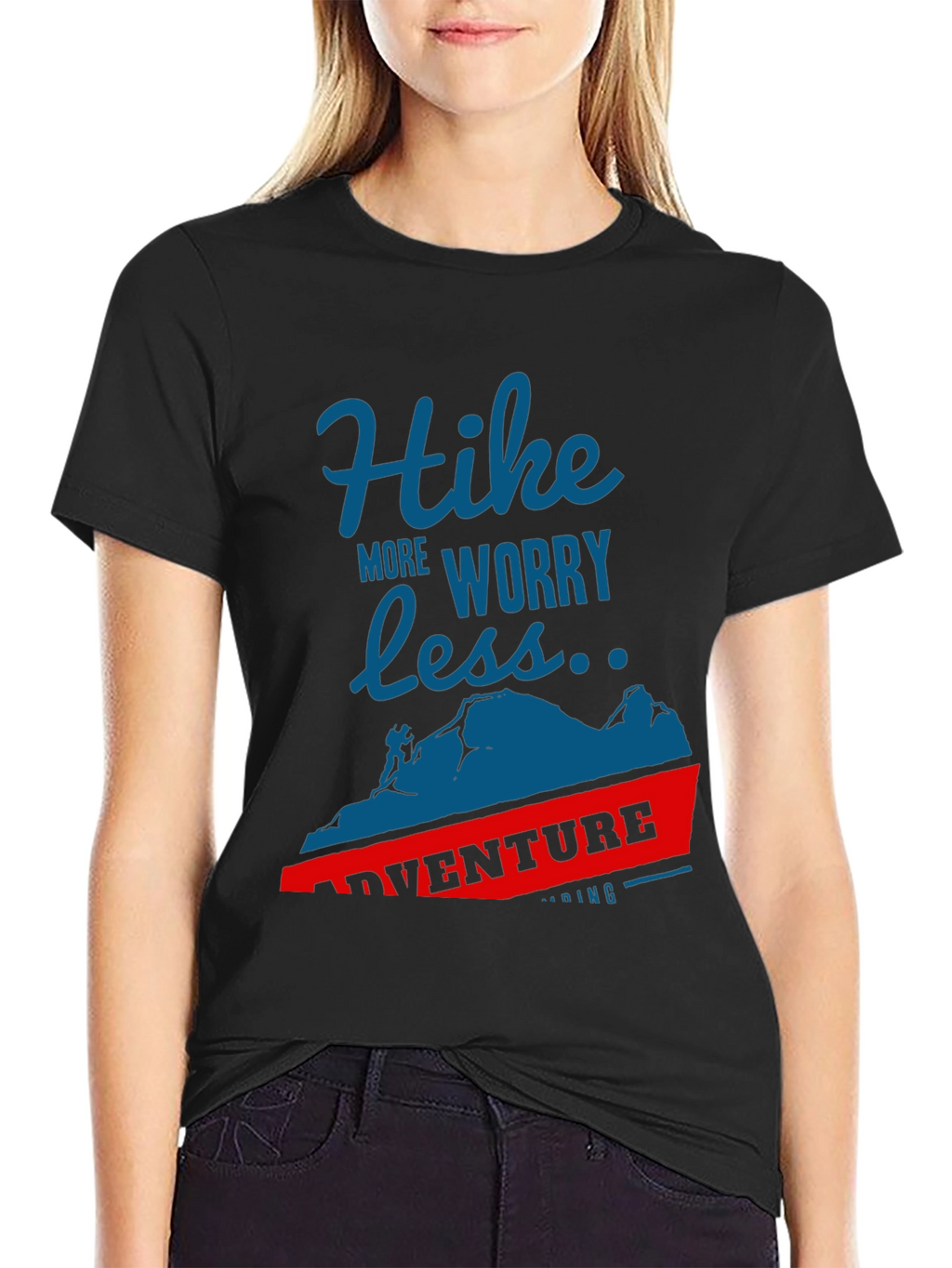 Hike More Worry Less Adventure T-Shirt