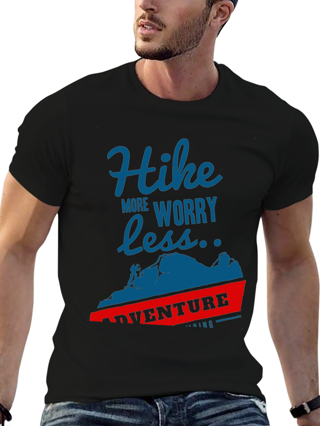 Hike More Worry Less Adventure T-Shirt