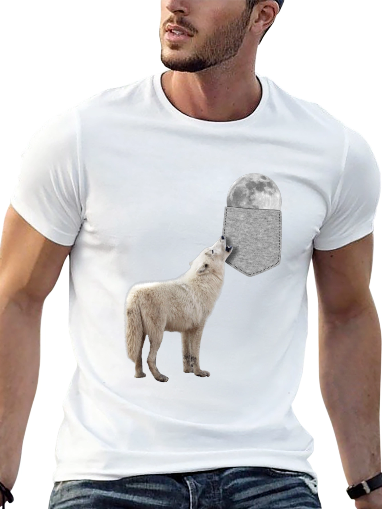 Wolf Moon Pocket T-Shirt