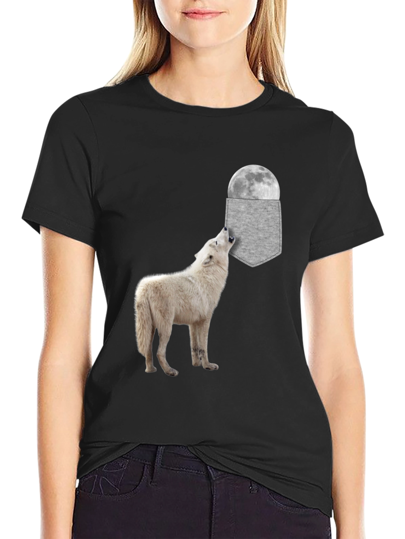 Wolf Moon Pocket T-Shirt