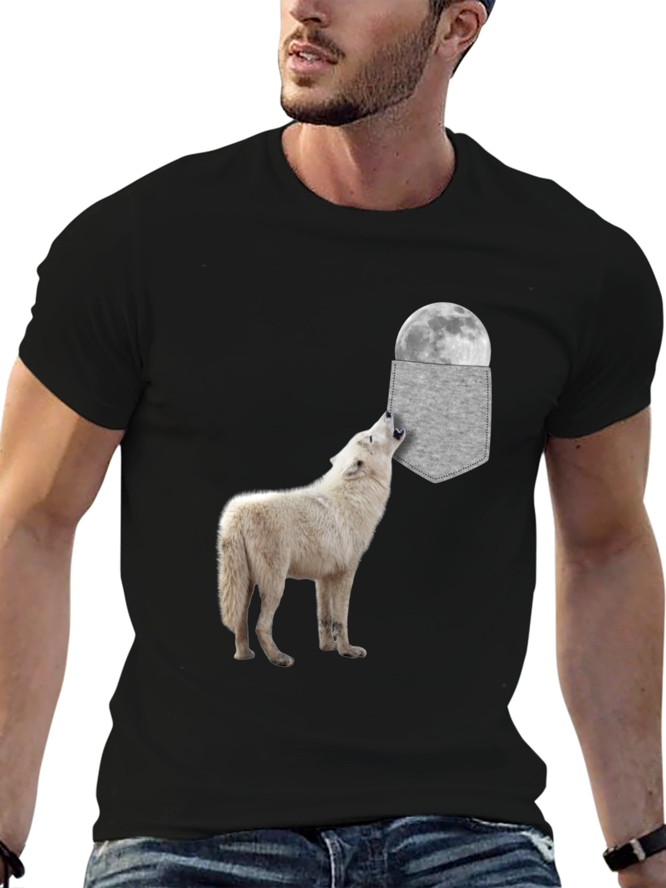 Wolf Moon Pocket T-Shirt