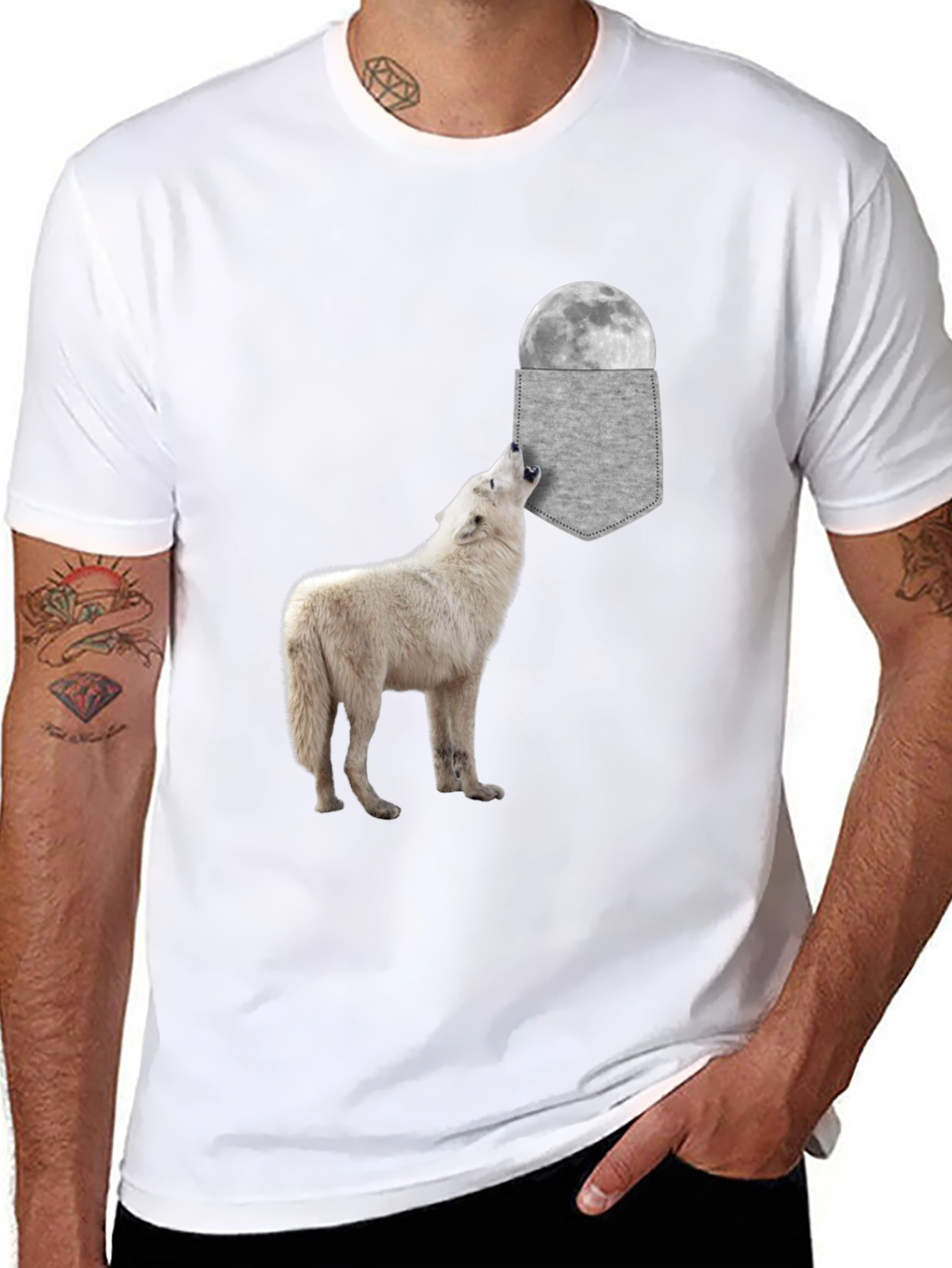 Wolf Moon Pocket T-Shirt