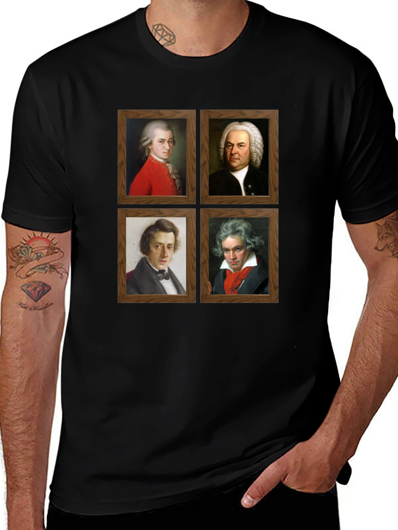 Classical Composers Portrait T-Shirt