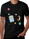 I Need My Space Pug Black T-Shirt