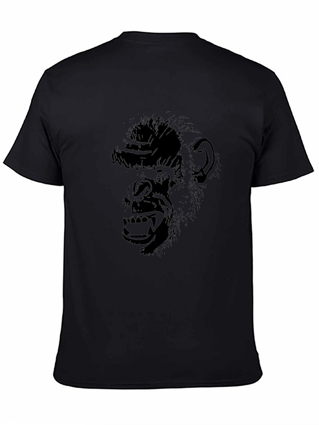 Chimpanzee Graphic Tee - Black