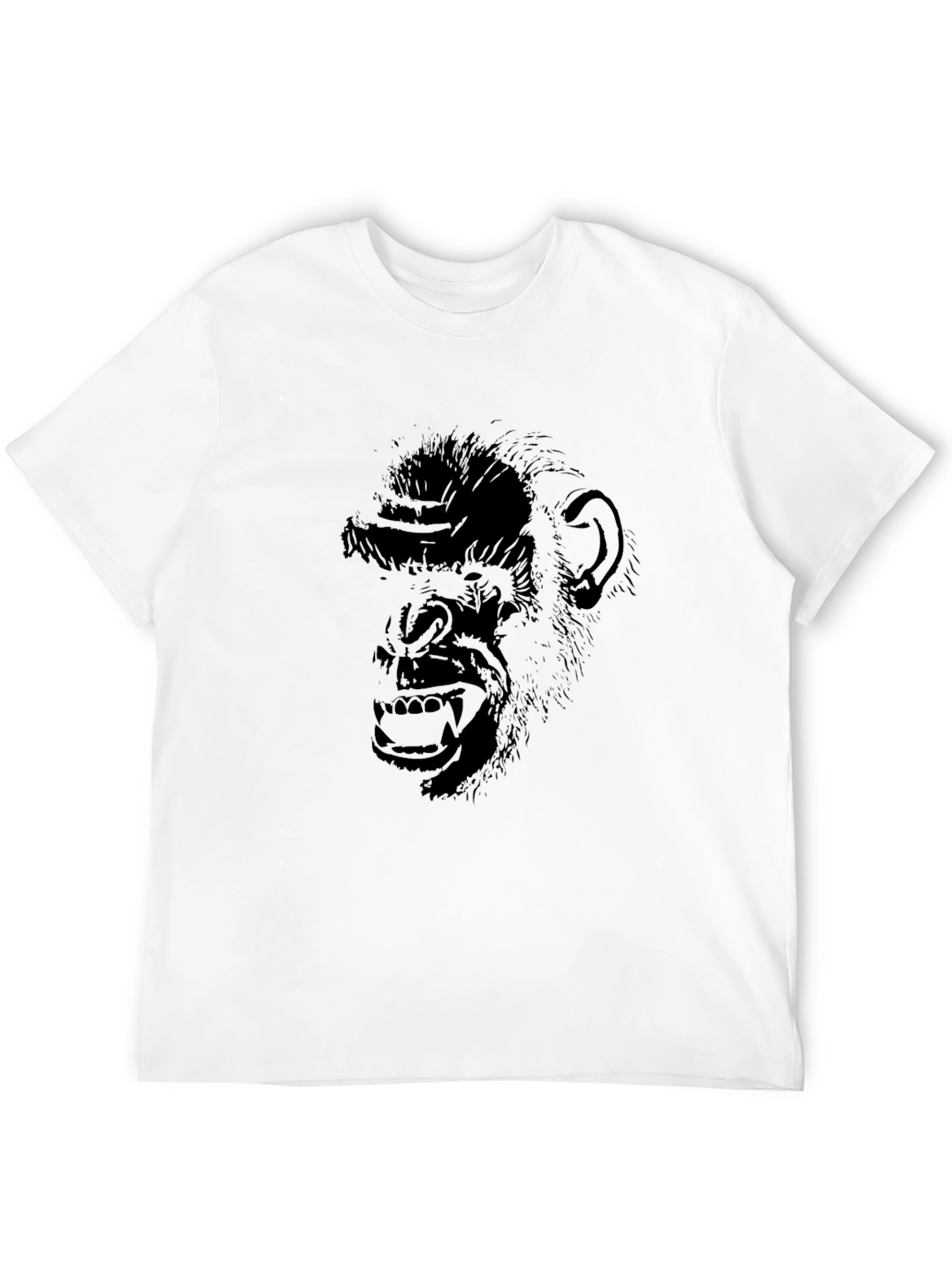 Chimpanzee Graphic Tee - Black