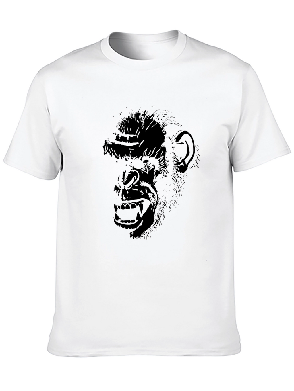 Chimpanzee Graphic Tee - Black