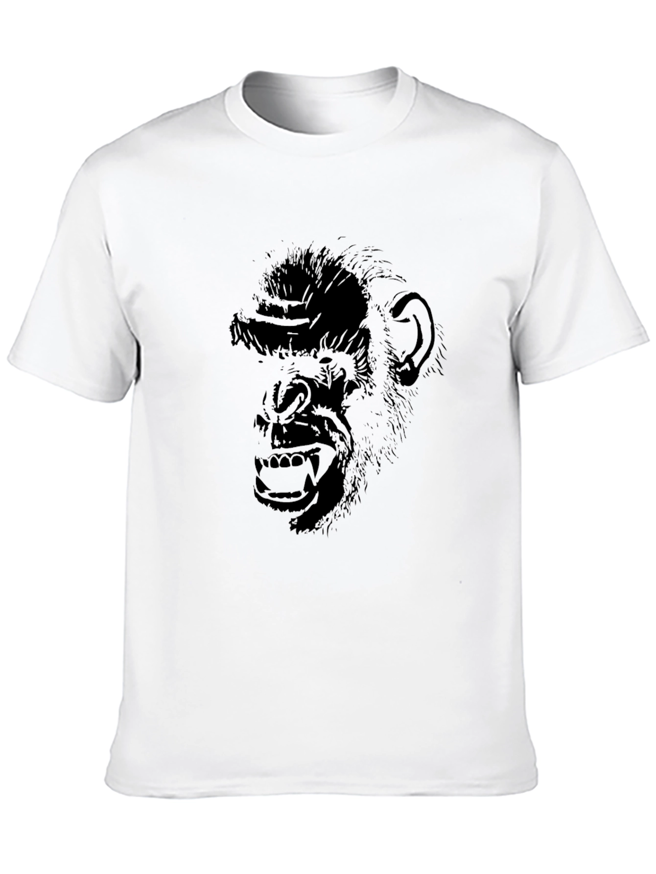 Chimpanzee Graphic Tee - Black