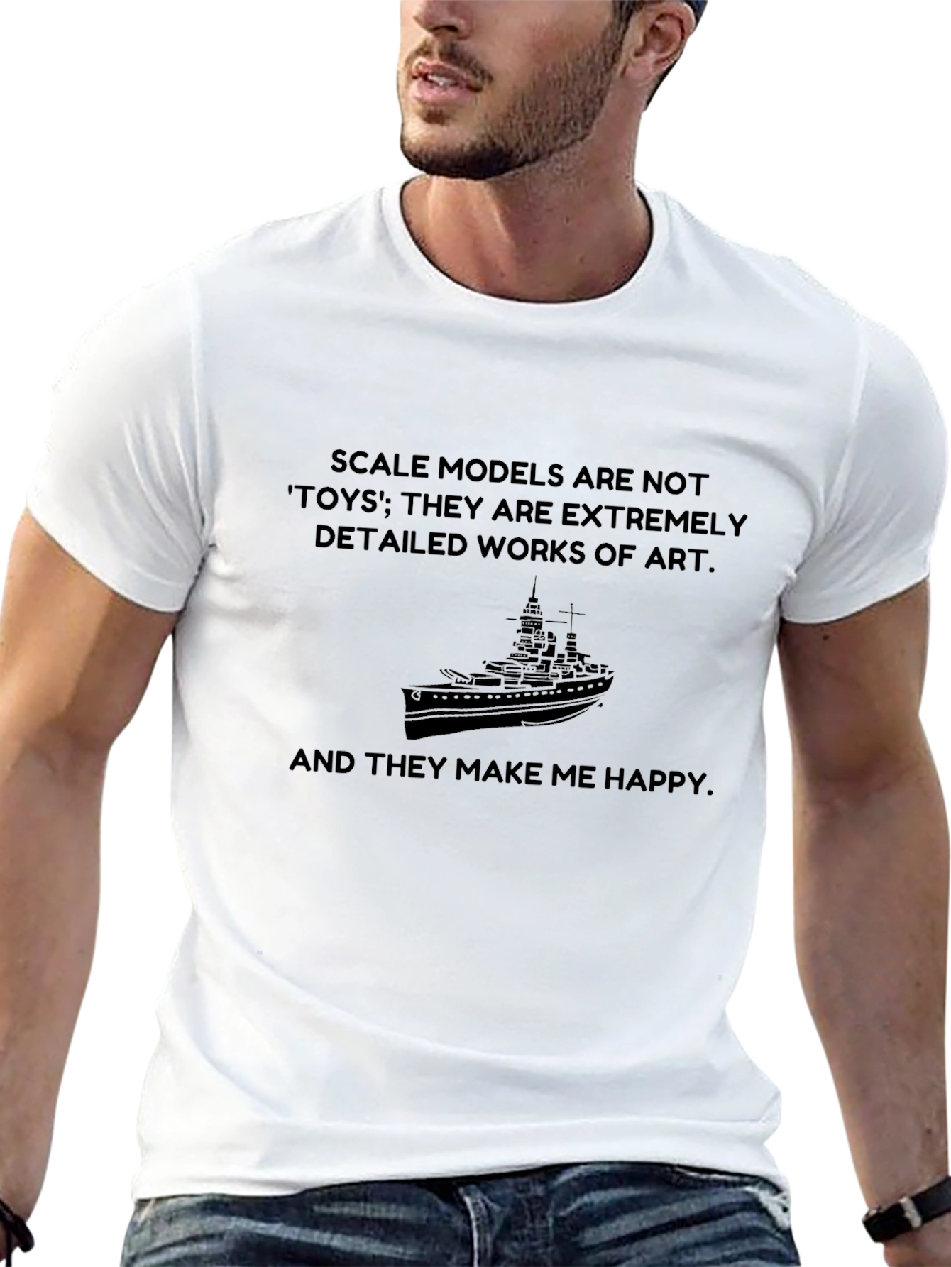 Scale Model Lover T-Shirt: Not Toys Art!