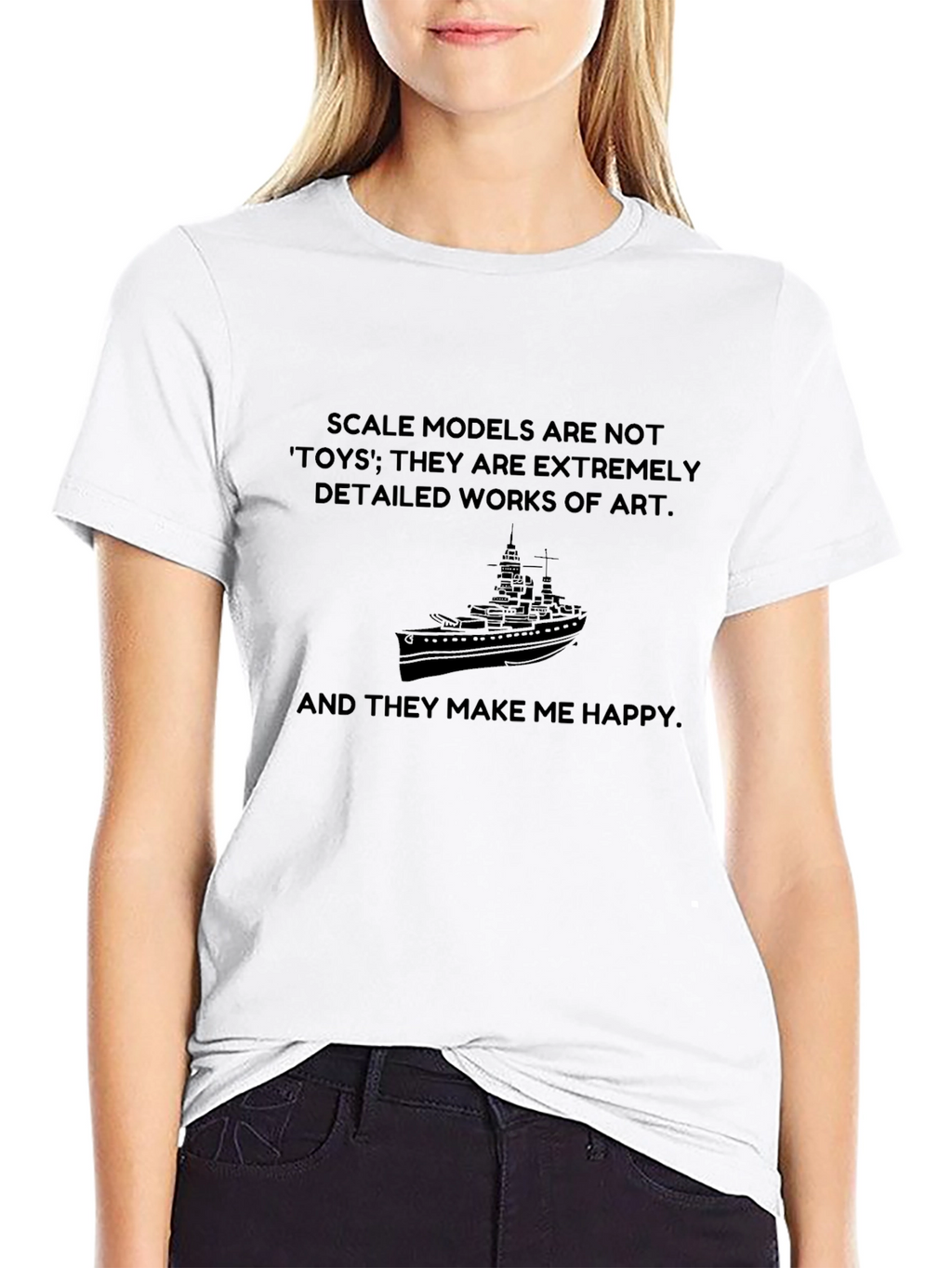 Scale Model Lover T-Shirt: Not Toys Art!