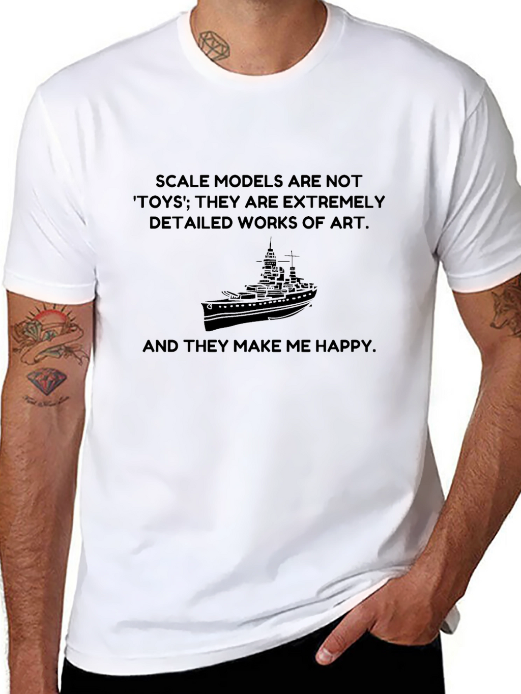 Scale Model Lover T-Shirt: Not Toys Art!