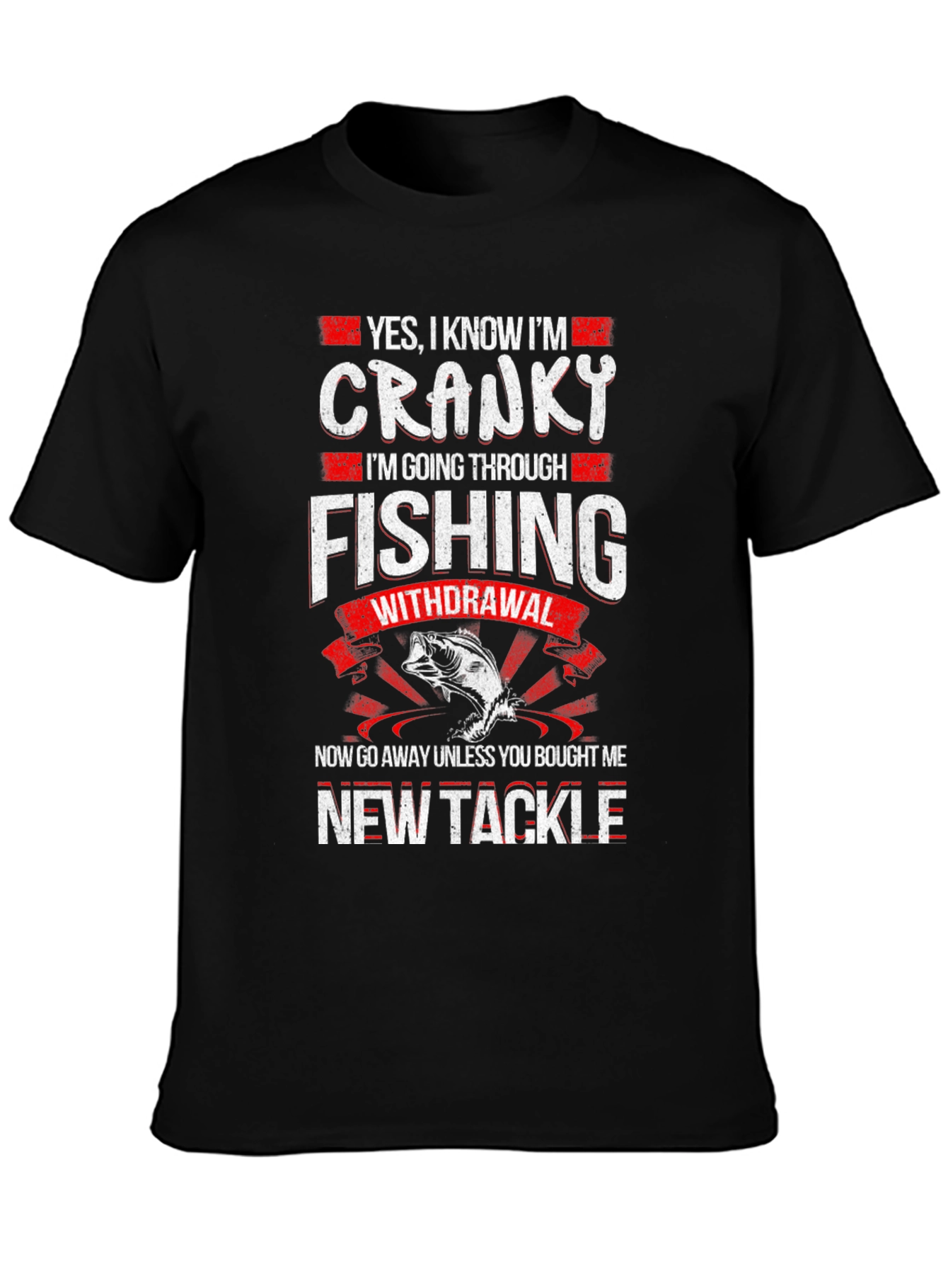 Cranky Fishing Withdrawal Novelty T-Shirt