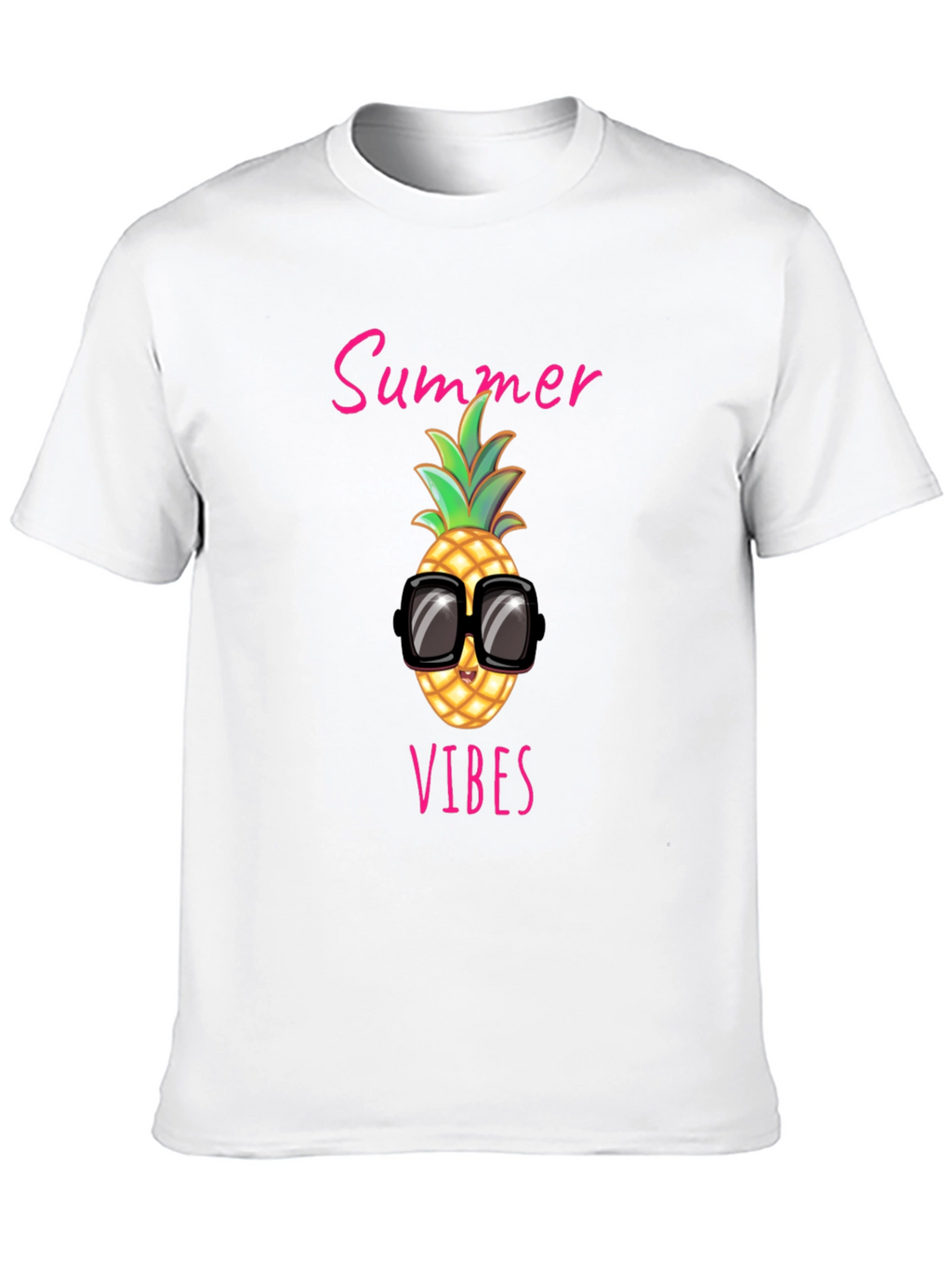 Summer Vibes Pineapple Graphic Tee