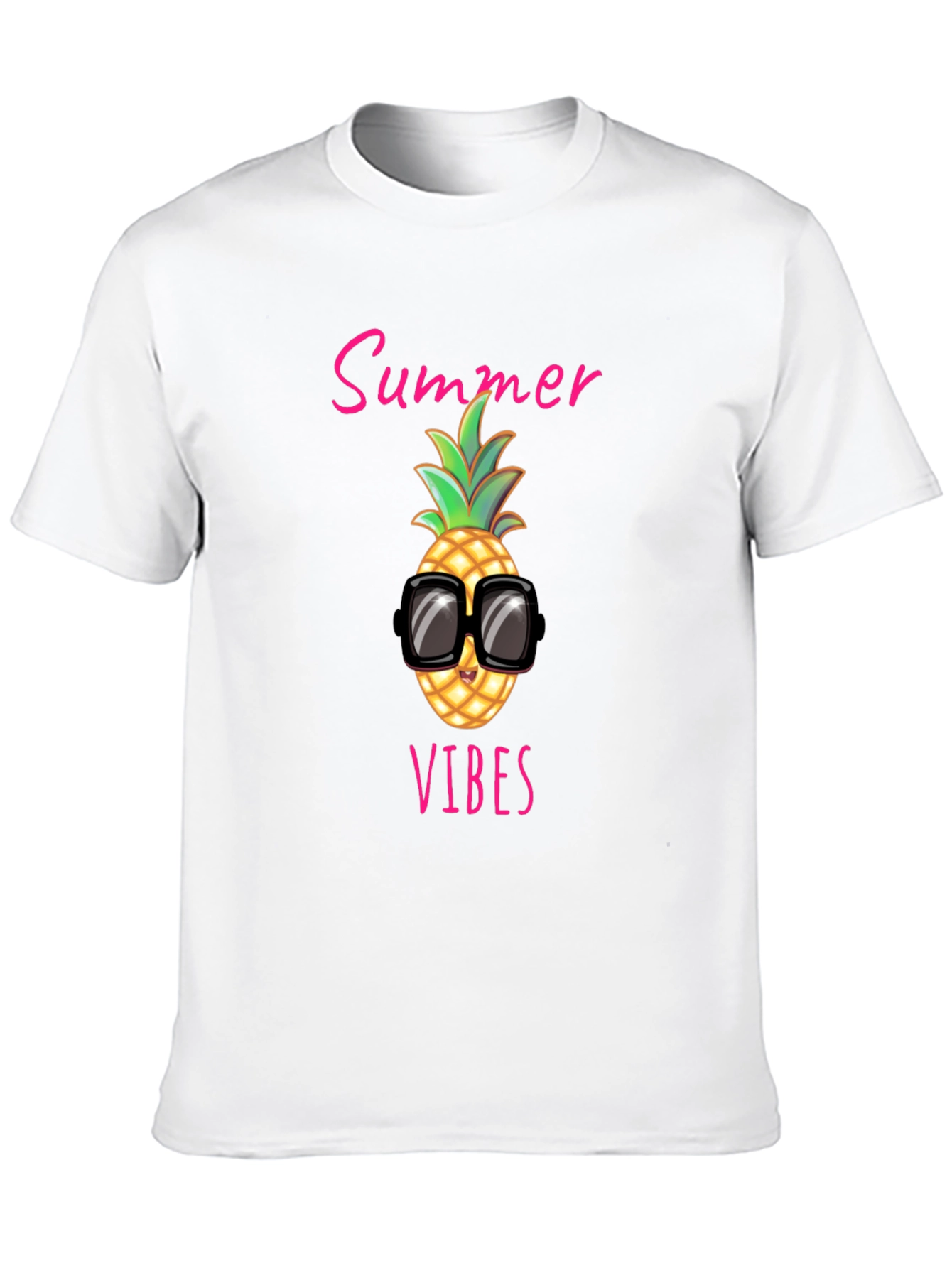 Summer Vibes Pineapple Graphic Tee