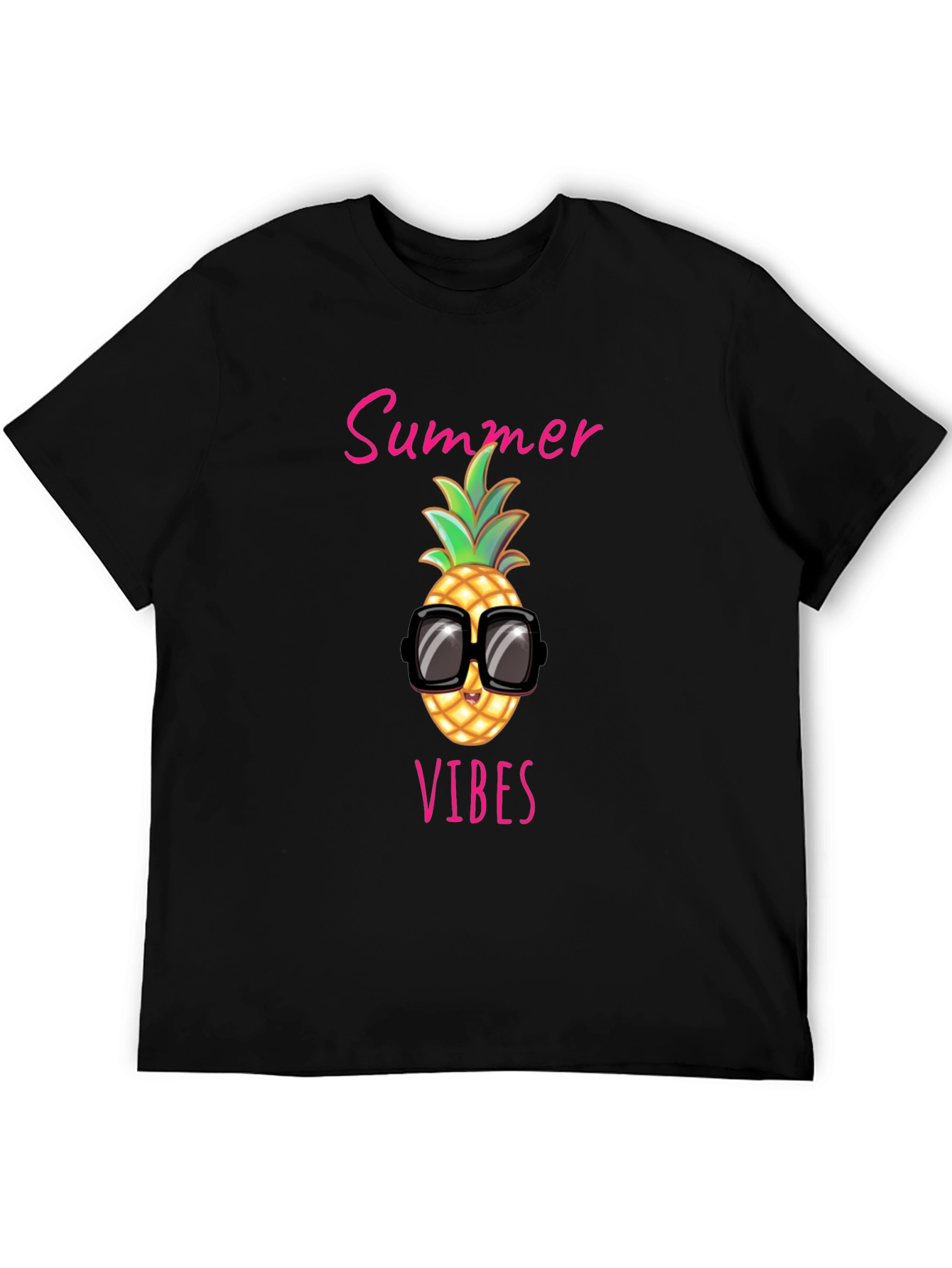 Summer Vibes Pineapple Graphic Tee