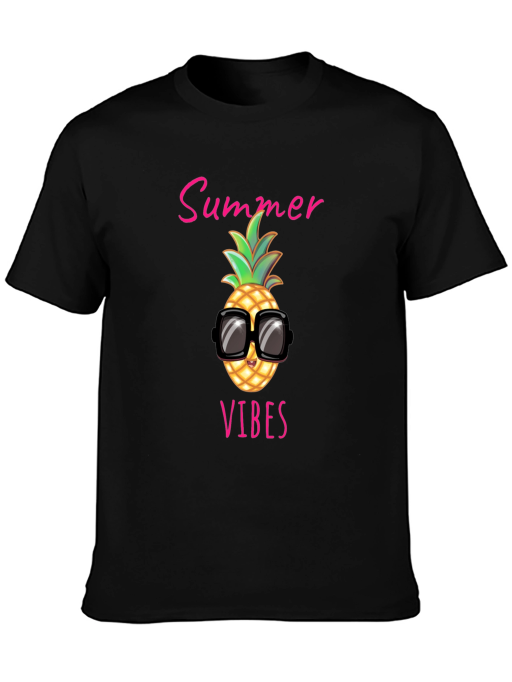 Summer Vibes Pineapple Graphic Tee