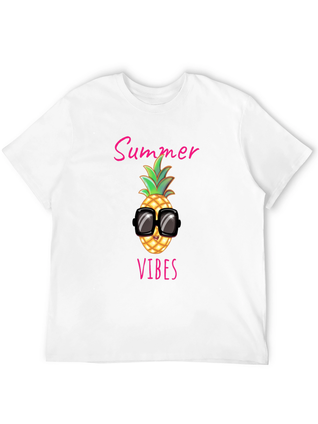 Summer Vibes Pineapple Graphic Tee