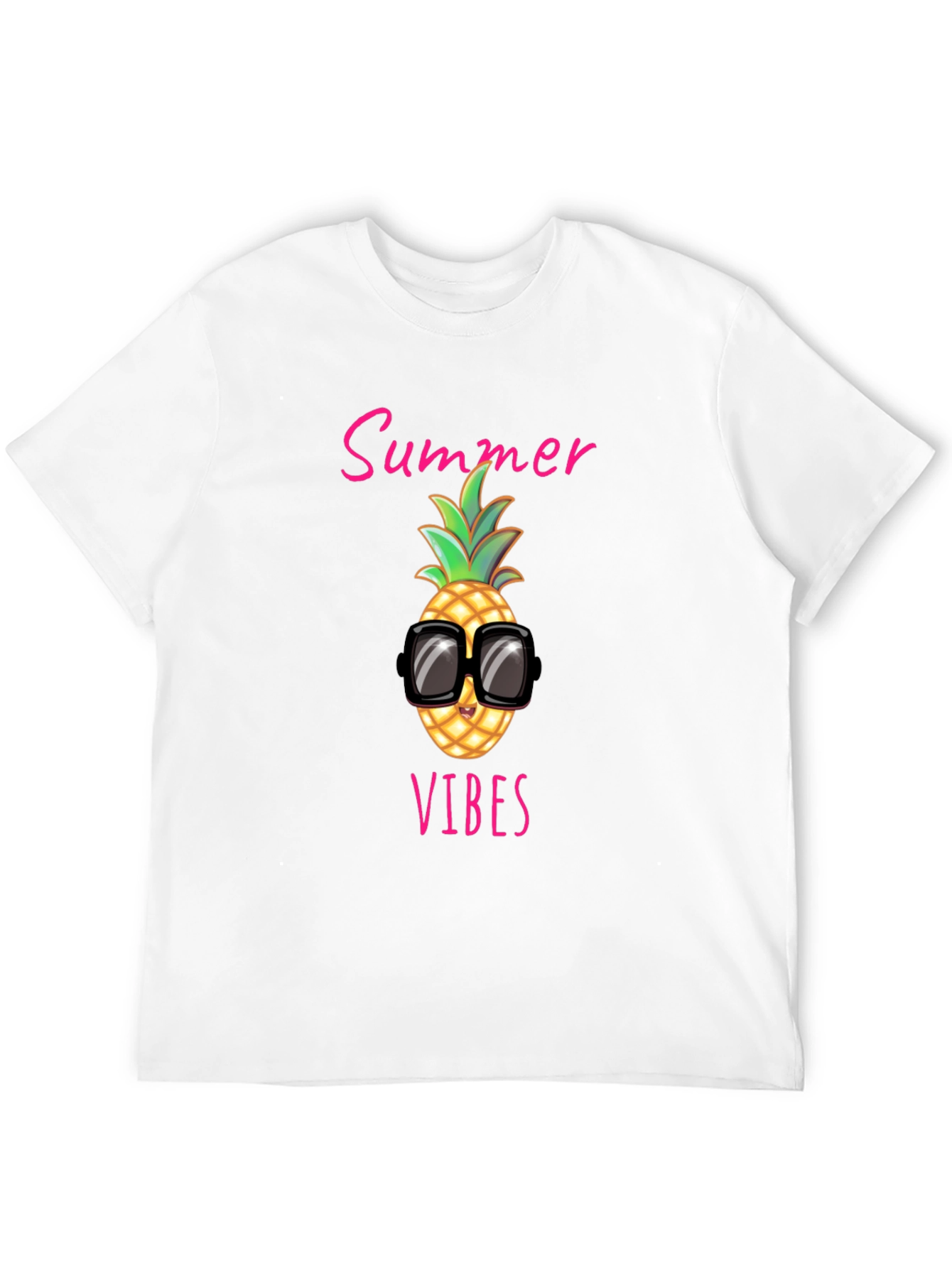 Summer Vibes Pineapple Graphic Tee