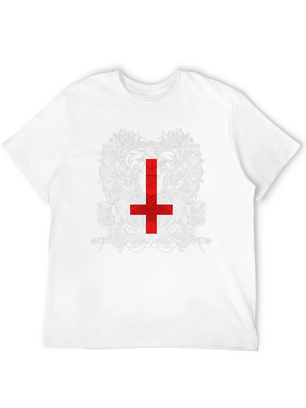 Inverted Cross Graphic Tee - Black