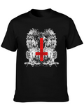 Inverted Cross Graphic Tee - Black