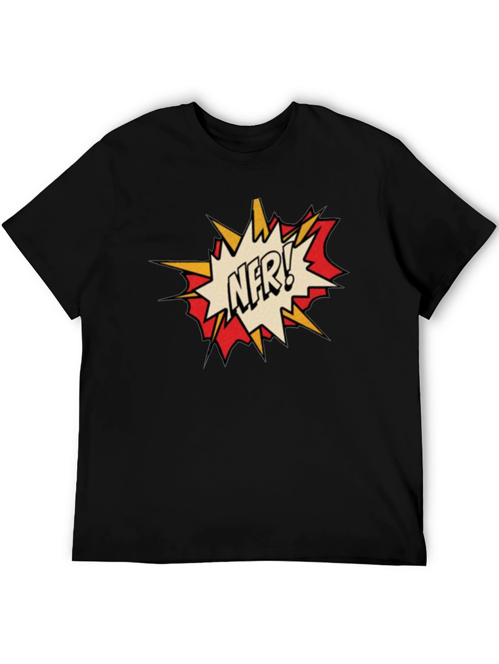 NFR! Comic Style Black T-Shirt