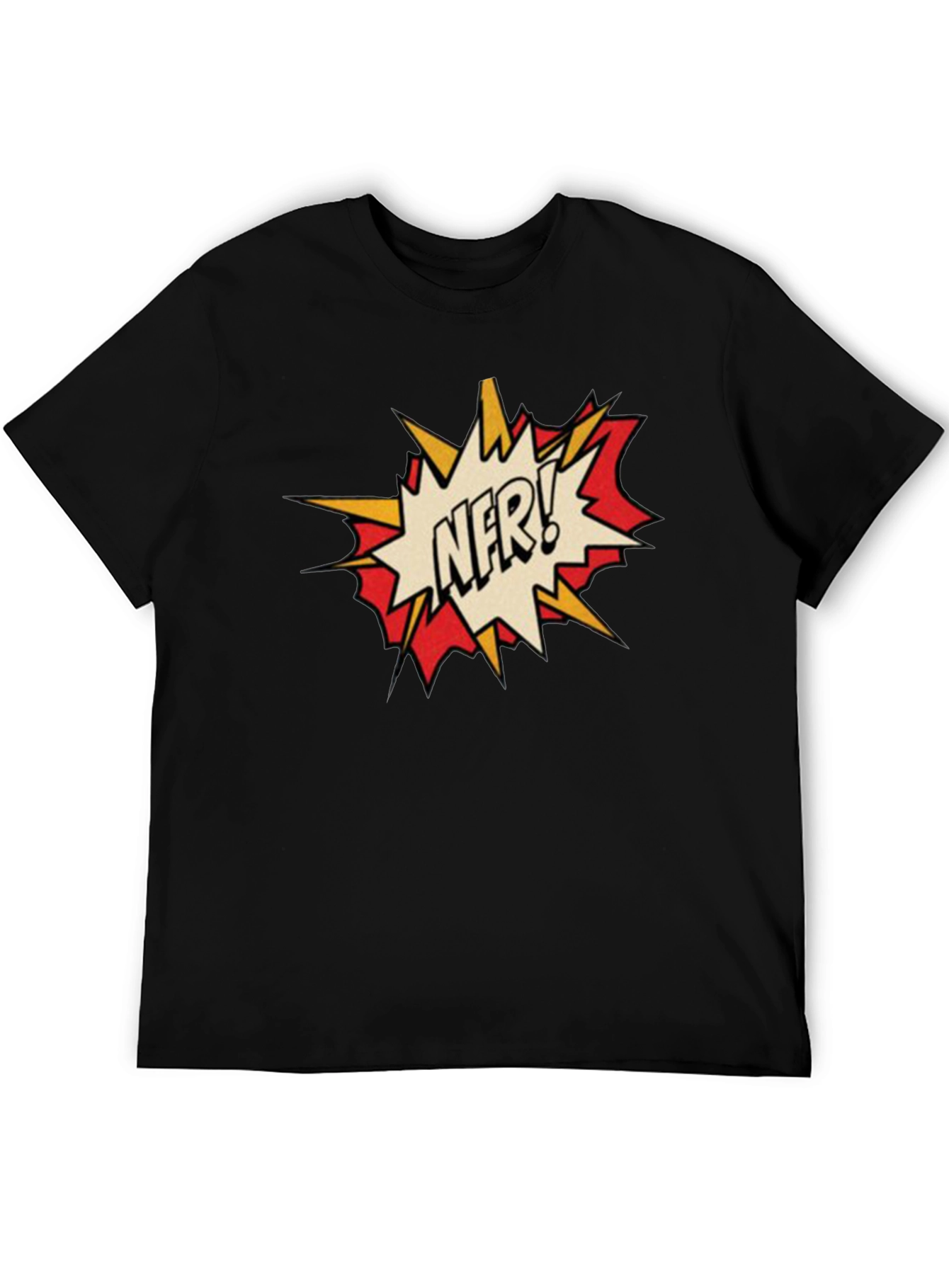 NFR! Comic Style Black T-Shirt