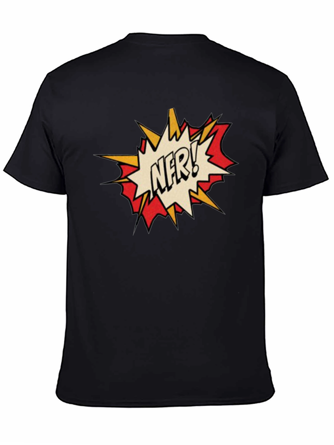 NFR! Comic Style Black T-Shirt