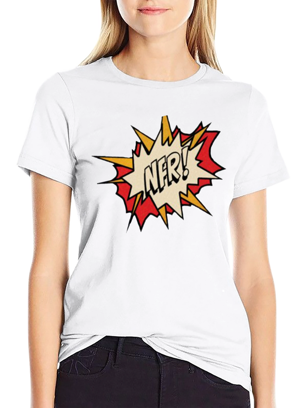 NFR! Comic Style Black T-Shirt