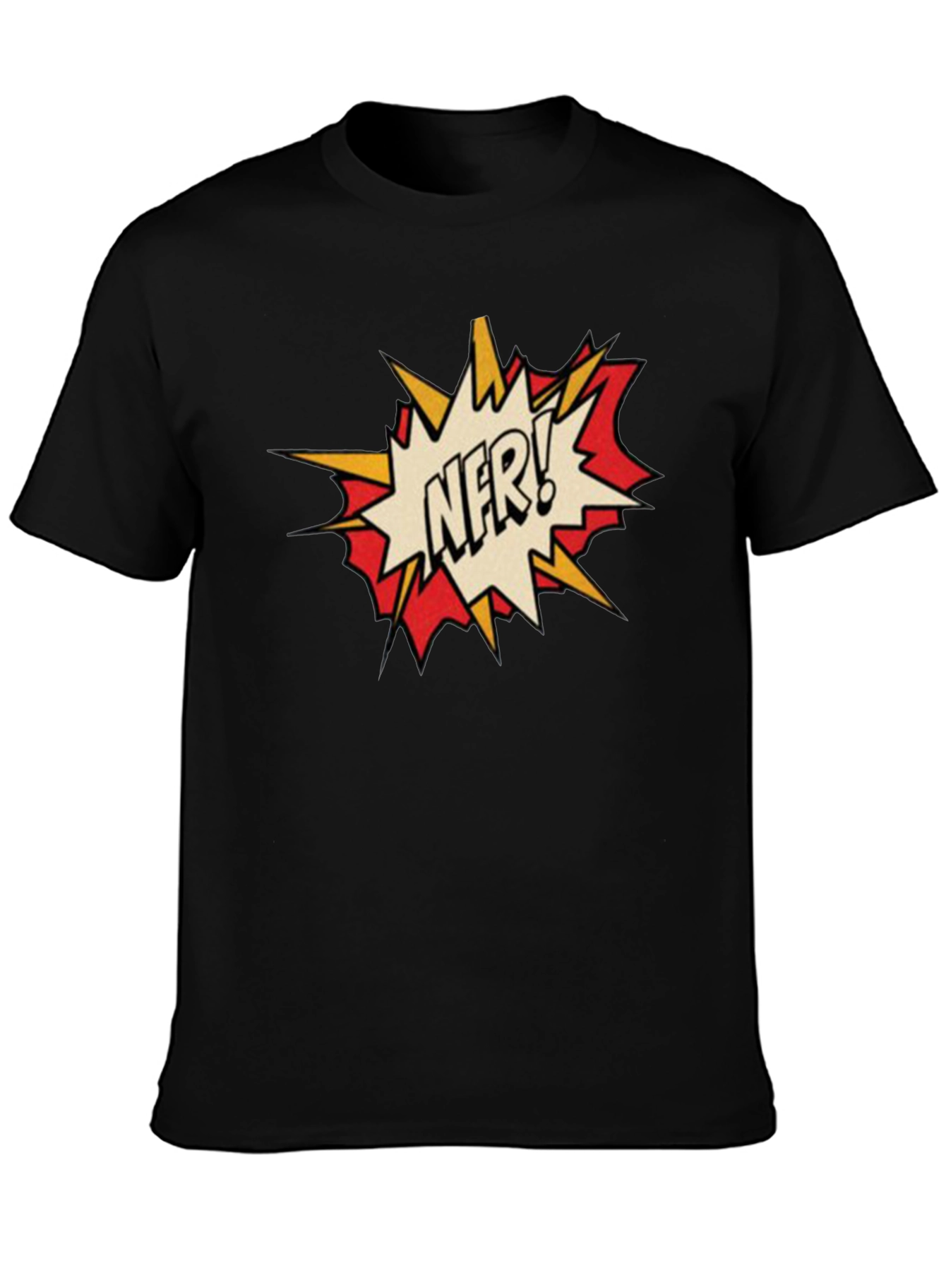 NFR! Comic Style Black T-Shirt