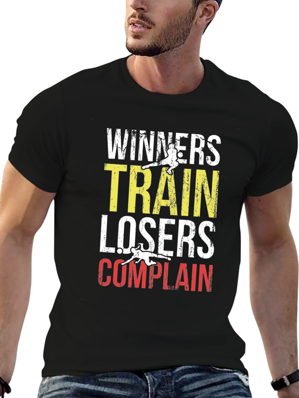 Winners Train Losers Complain Graphic Tee