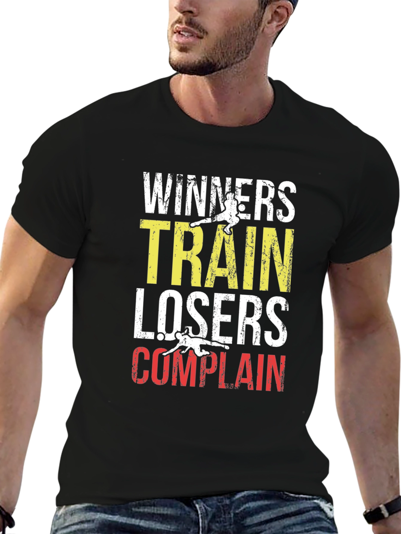 Winners Train Losers Complain Graphic Tee