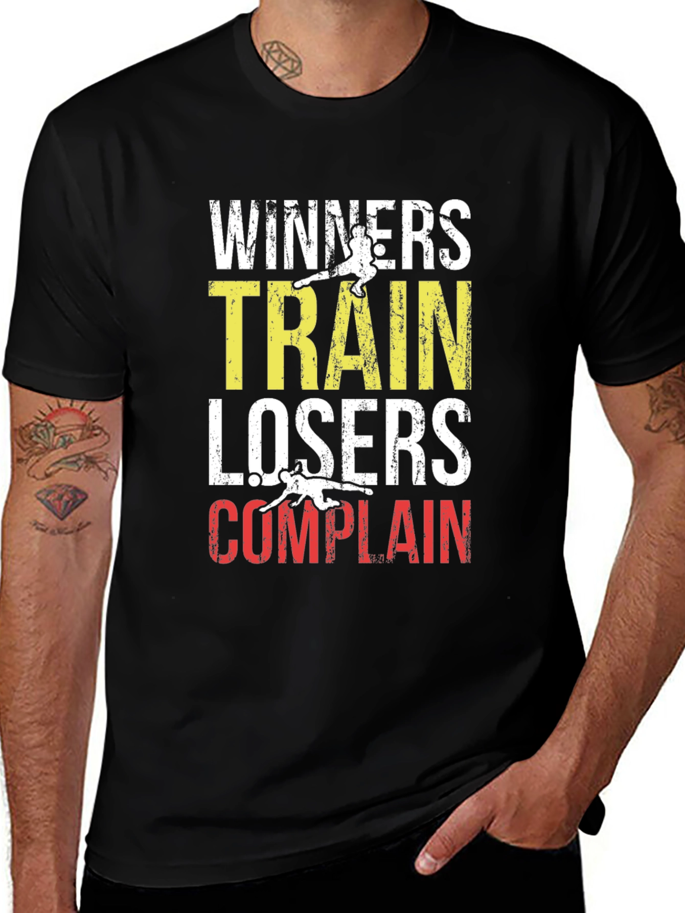 Winners Train Losers Complain Graphic Tee