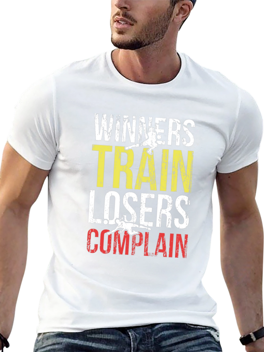 Winners Train Losers Complain Graphic Tee