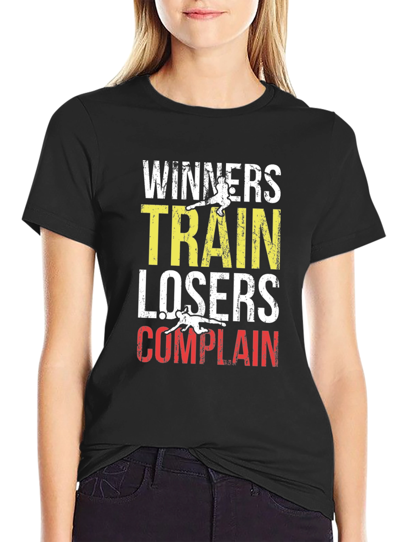 Winners Train Losers Complain Graphic Tee