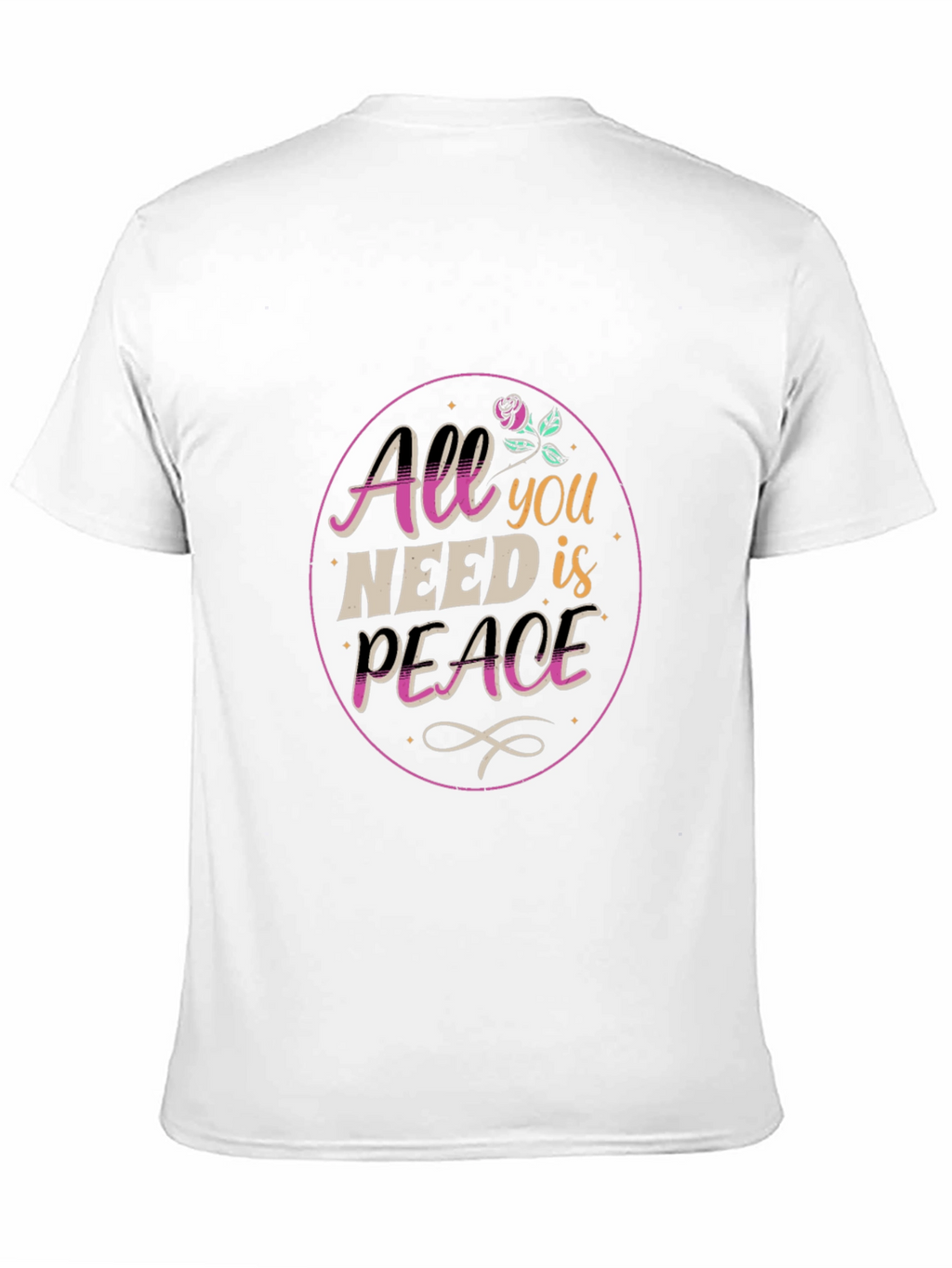 All You Need is Peace Black T-Shirt