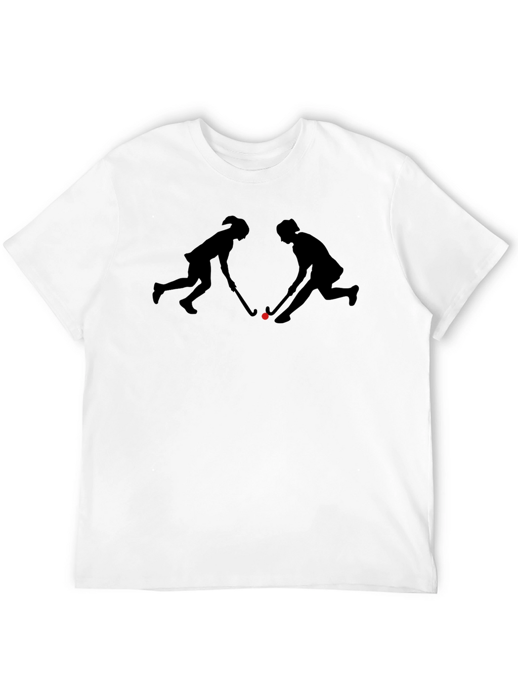 Hockey Players Silhouette Graphic T-Shirt