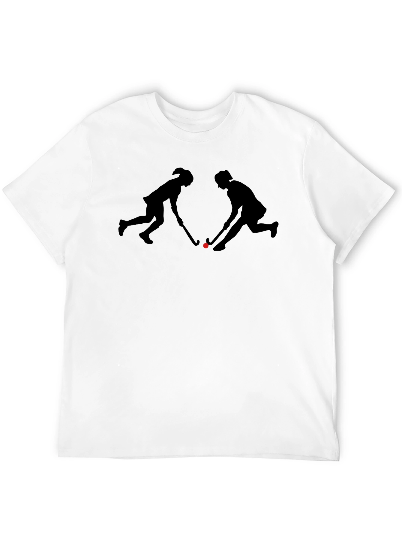 Hockey Players Silhouette Graphic T-Shirt