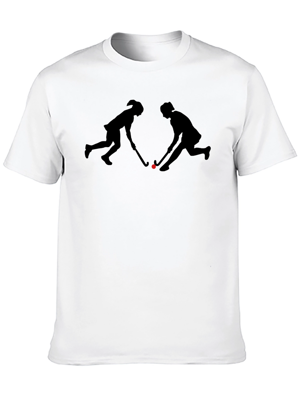 Hockey Players Silhouette Graphic T-Shirt