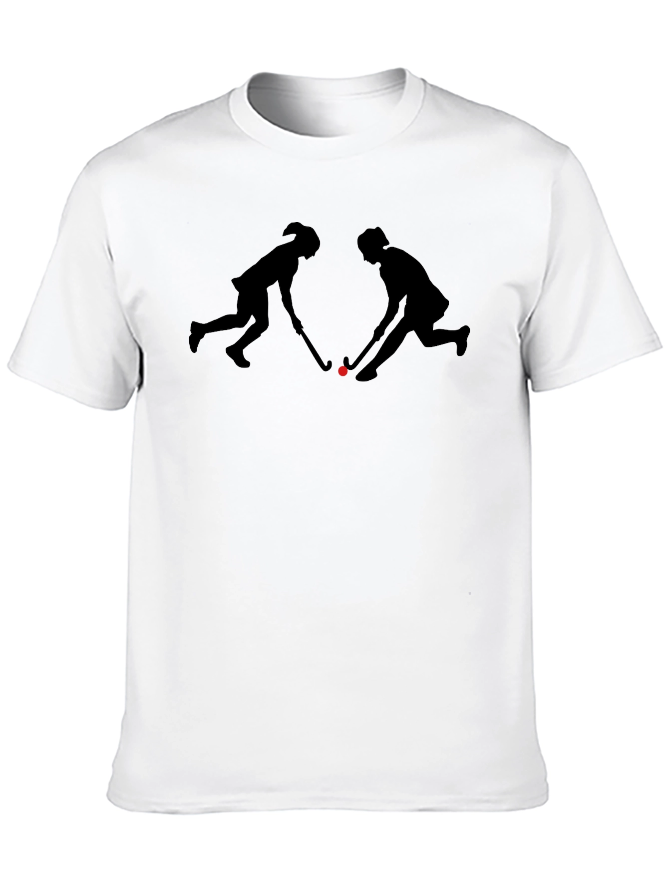 Hockey Players Silhouette Graphic T-Shirt