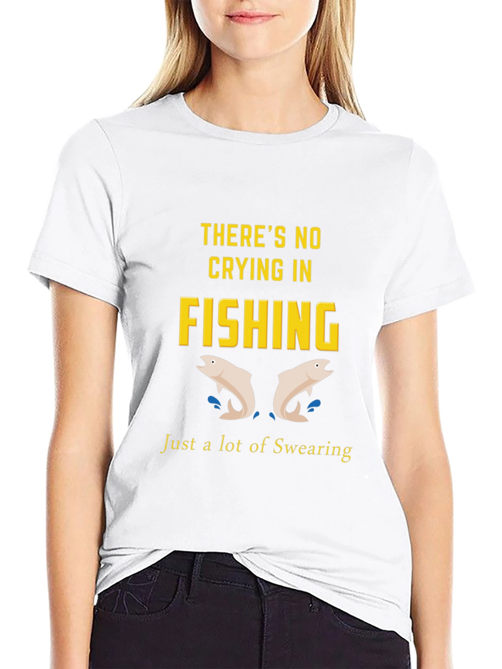Theres No Crying in Fishing Graphic Tee