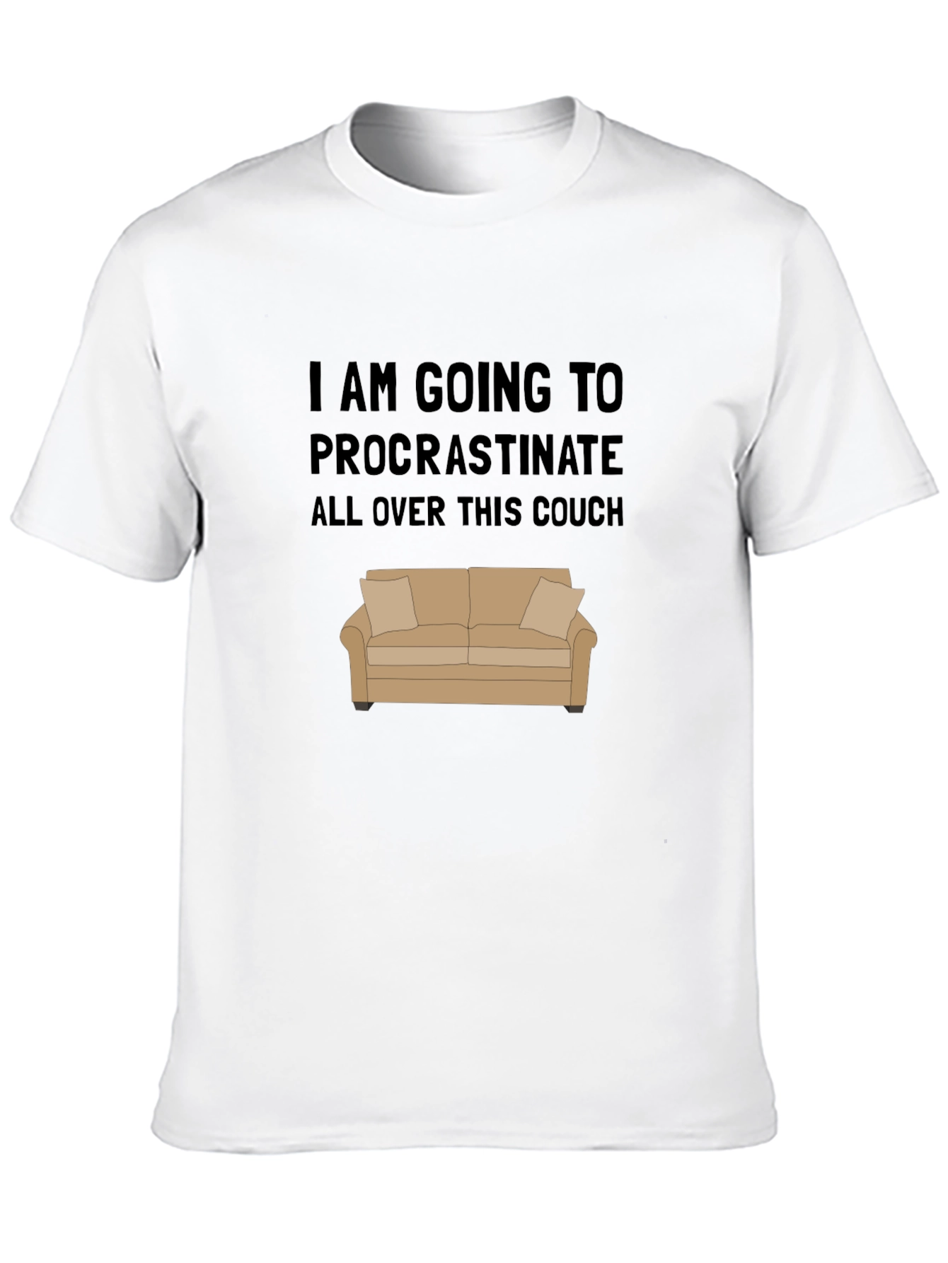 Procrastinate Couch Graphic Tee