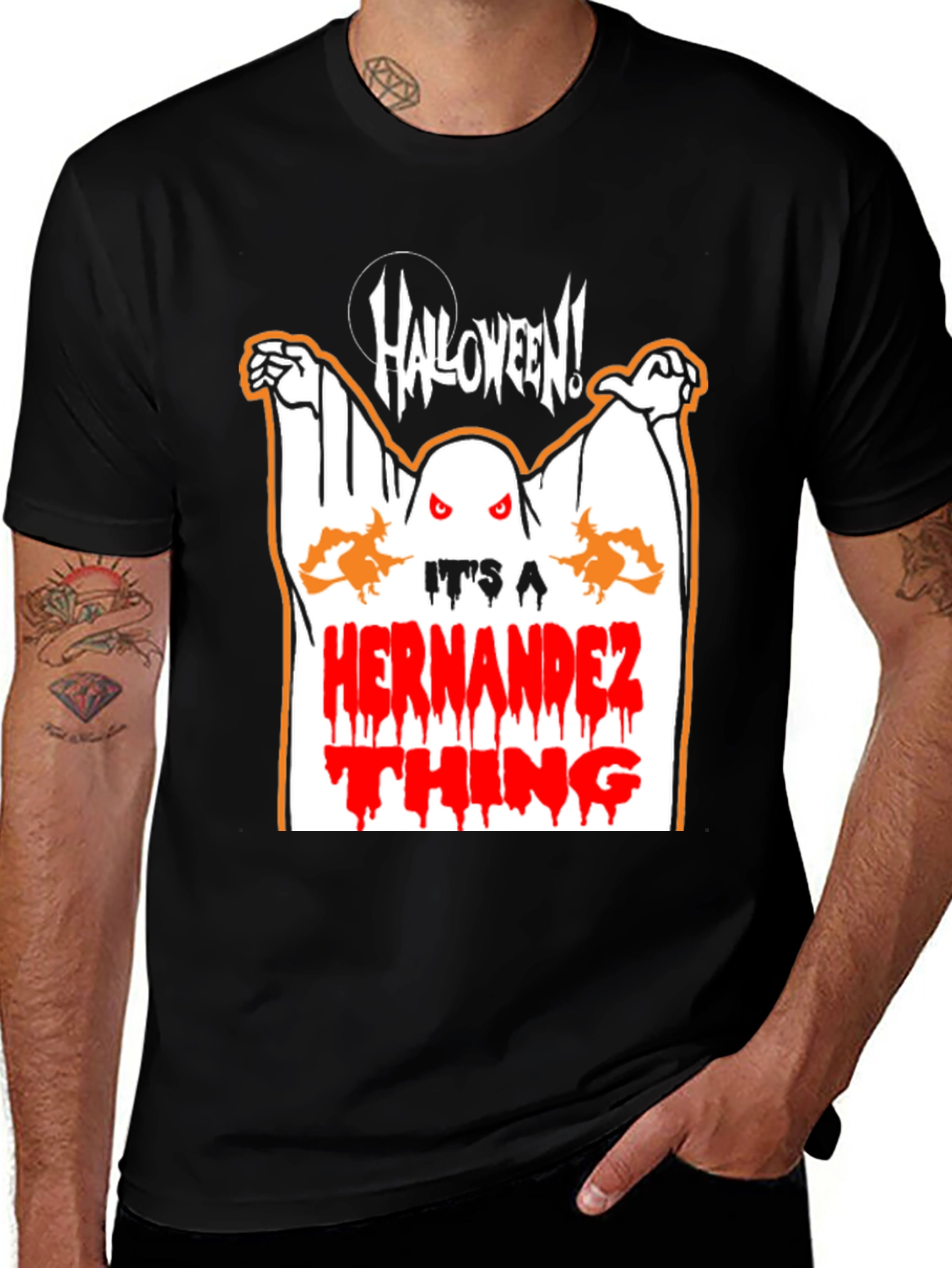 Halloween Hernandez T-Shirt - Spooky Family Fun