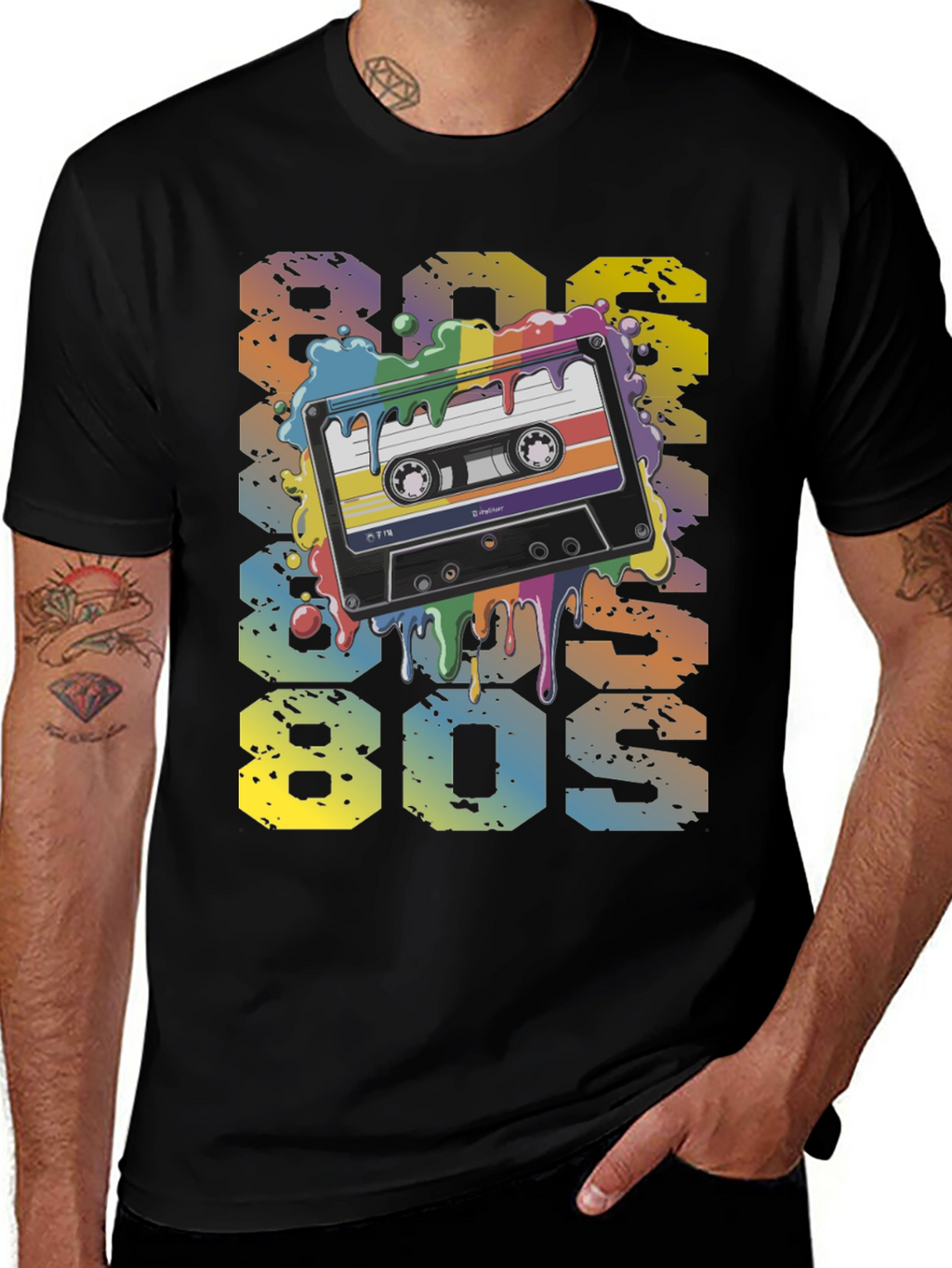 Retro 80s Cassette Tape Graphic T-Shirt