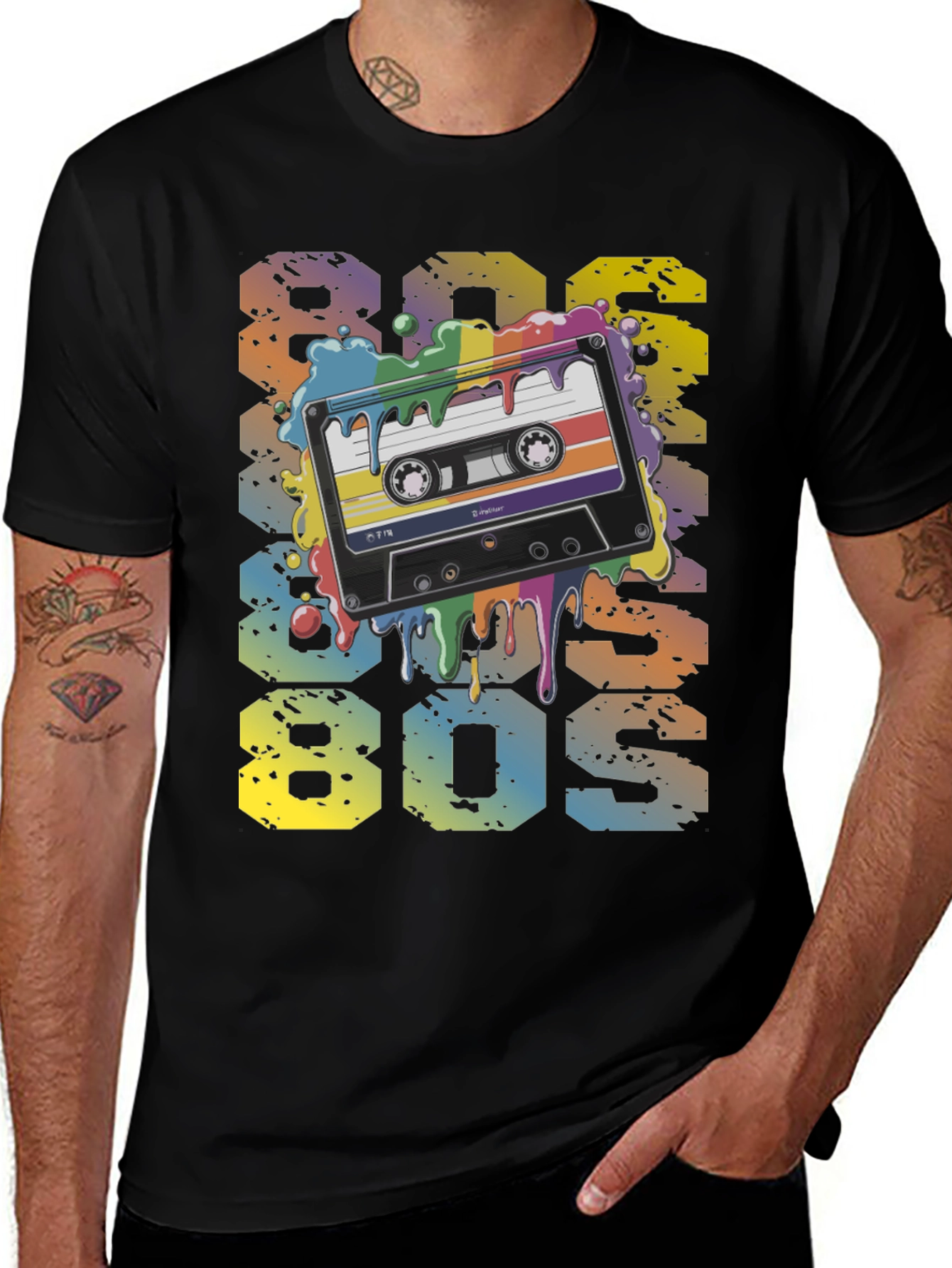 Retro 80s Cassette Tape Graphic T-Shirt