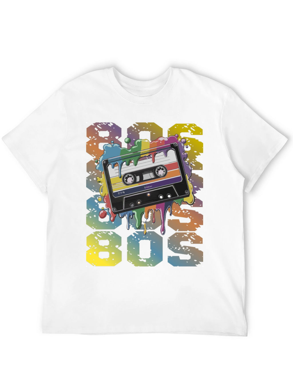 Retro 80s Cassette Tape Graphic T-Shirt
