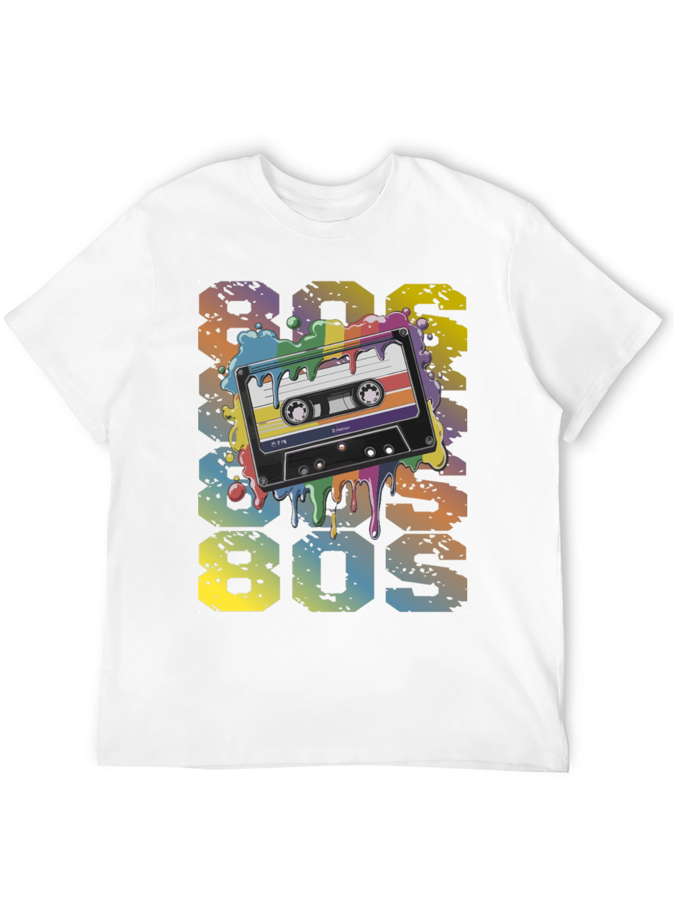 Retro 80s Cassette Tape Graphic T-Shirt