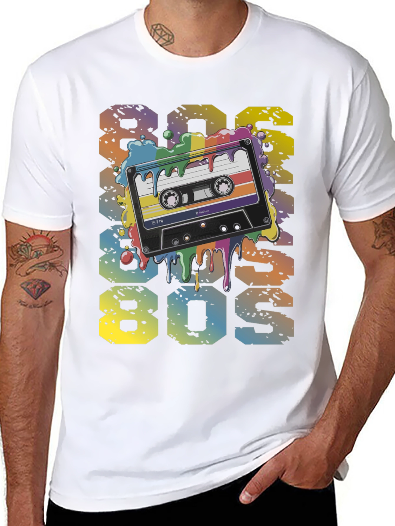 Retro 80s Cassette Tape Graphic T-Shirt