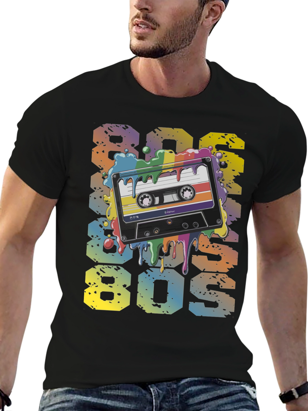 Retro 80s Cassette Tape Graphic T-Shirt