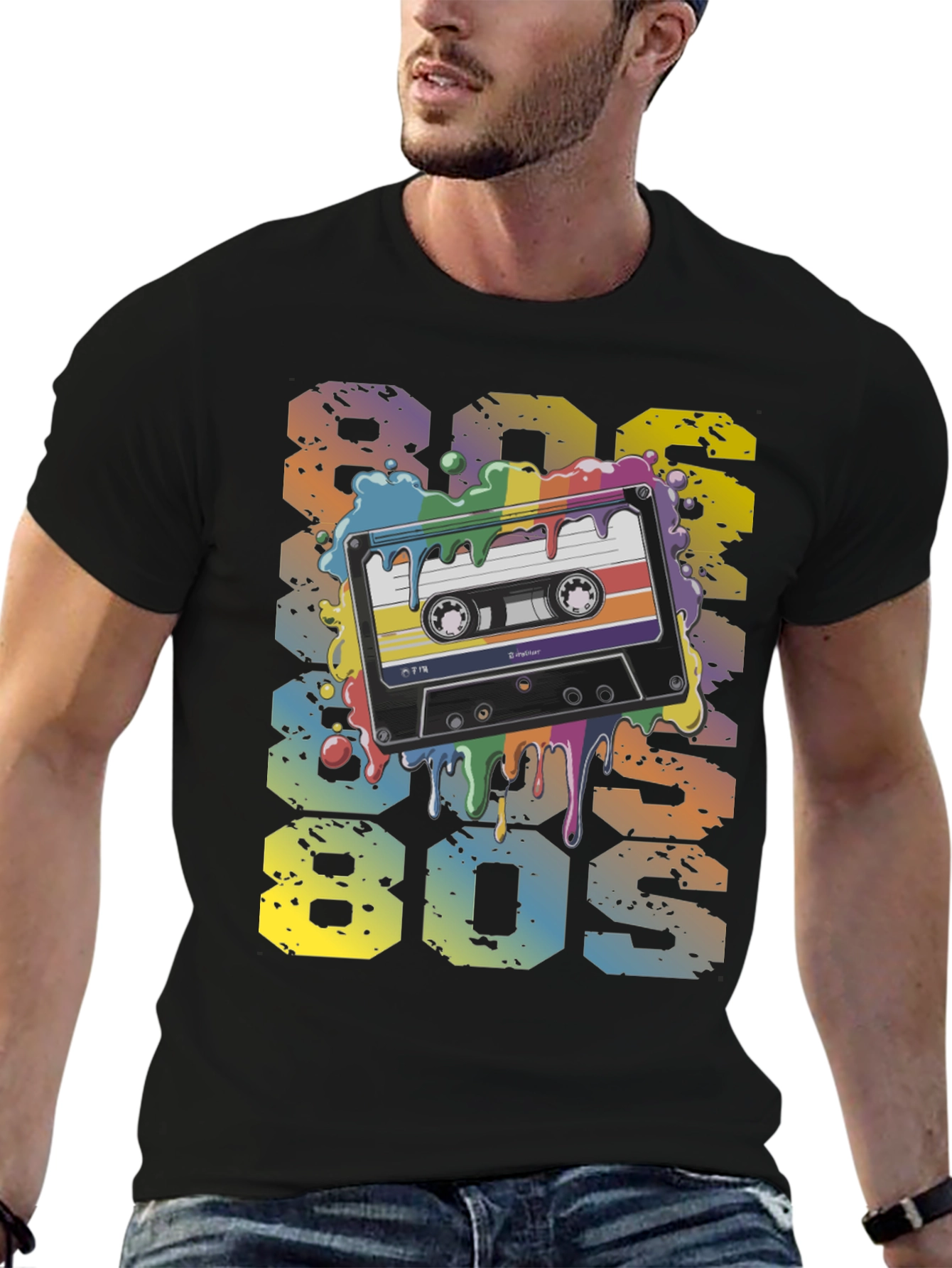 Retro 80s Cassette Tape Graphic T-Shirt